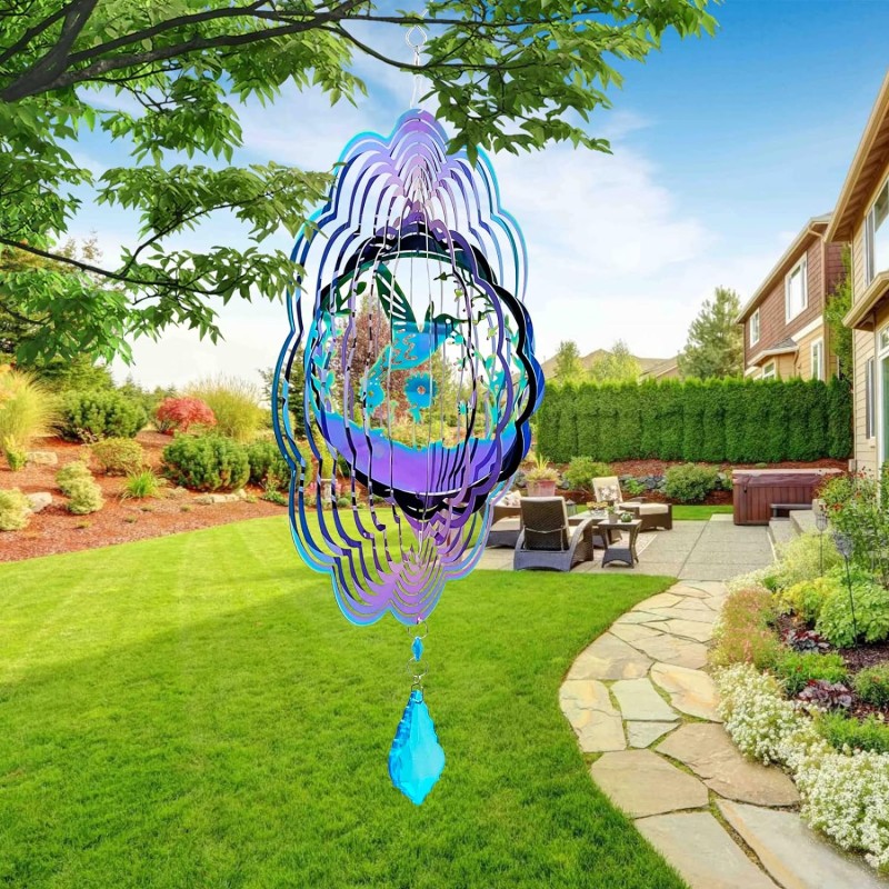 Wind Spinner, Hanging Wind Sculptures,Wind Spinners for Yard and Garden Decor,Yard Decorations Outdoor,Hanging Art Ornaments for Garden Yard Balcony Decor